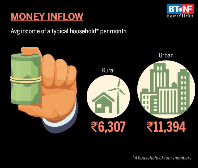 A snapshot of how Indians earn and spend their income