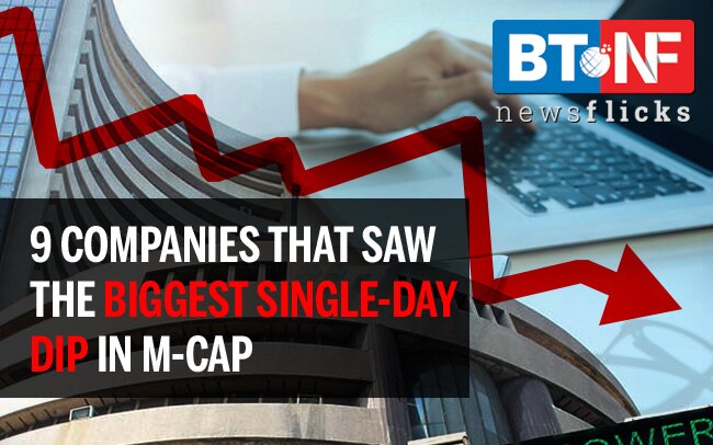 9 companies that saw the biggest single-day dip in market-cap