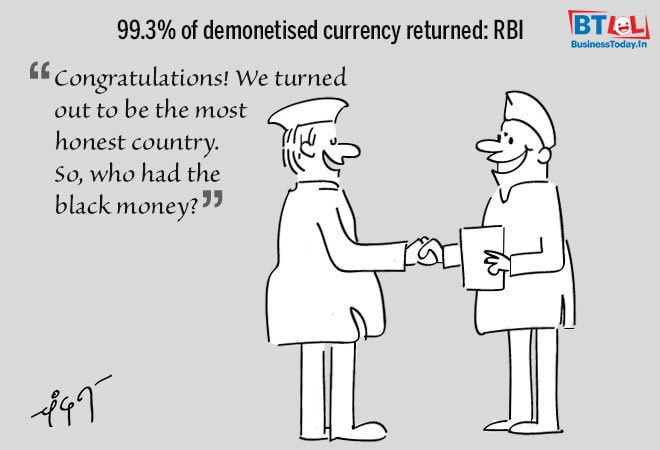 Cartoon of the Day: Demonetisation objective for today and other jokes! Cartoon of the Day: Demonetisation objective for today and other jokes!