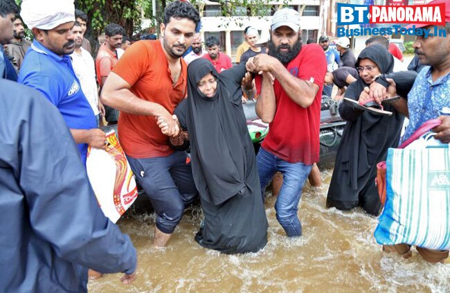 Companies, politicians, celebrities donate to flood-hit Kerala