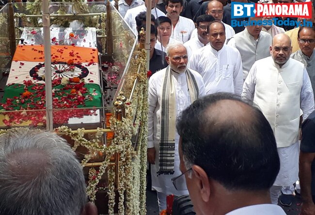 In Pics: The last journey of former PM Atal Bihari Vajpayee