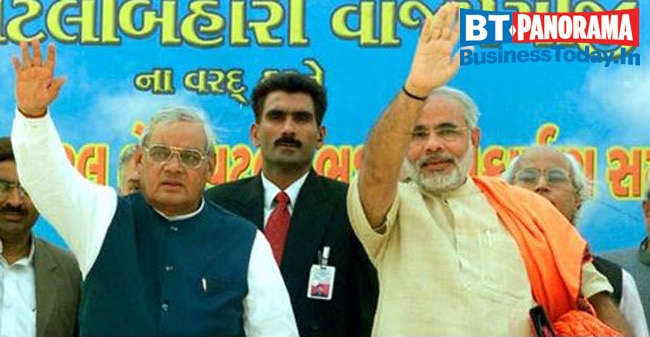 In pics: Narendra Modi, Atal Bihari Vajpayee's special moments   