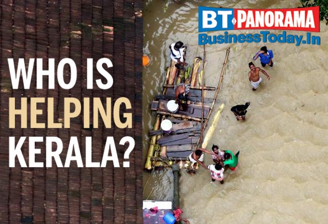 Companies, politicians, celebrities donate to flood-hit Kerala