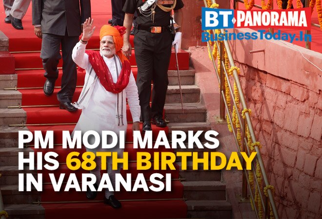 PM Narendra Modi celebrates his 68th birthday in Varanasi