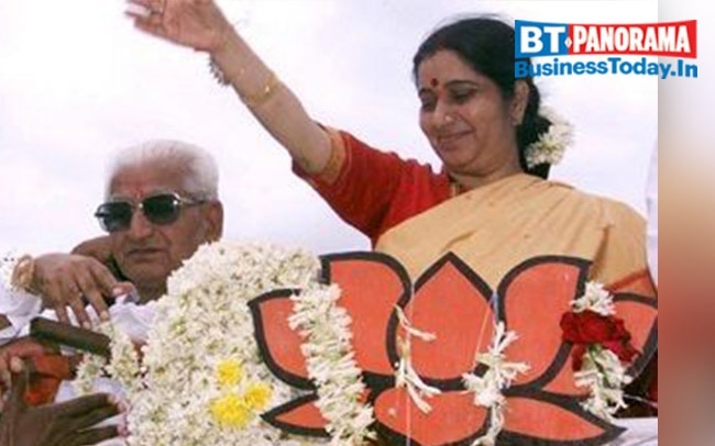 Key milestones in Sushma Swaraj's  political career