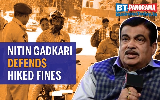 Transport minister Nitin Gadkari defends new Motor Vehicles Act