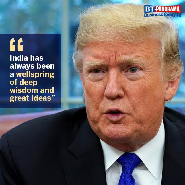 Here are the best quotes of US President Trump from his India visit
