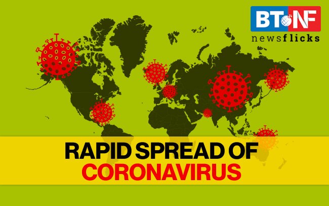 The rate at which coronavirus spread across the world