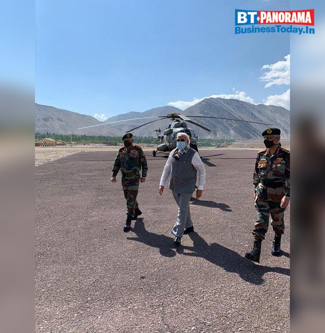 PM Modi makes surprise visit to Ladakh amid rising India-China tension