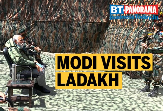 PM Modi makes surprise visit to Ladakh amid rising India-China tension