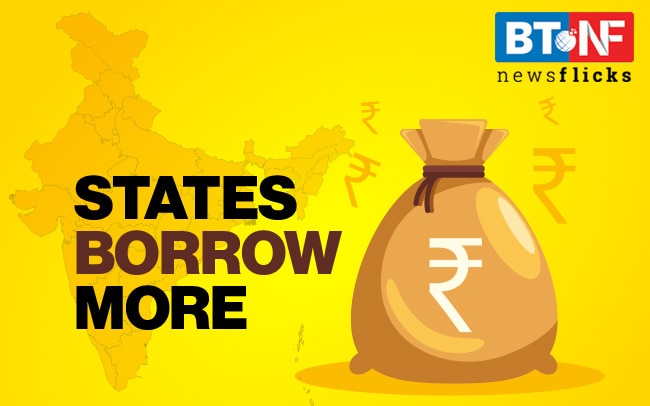 States' market borrowings shoot up 55% in FY21