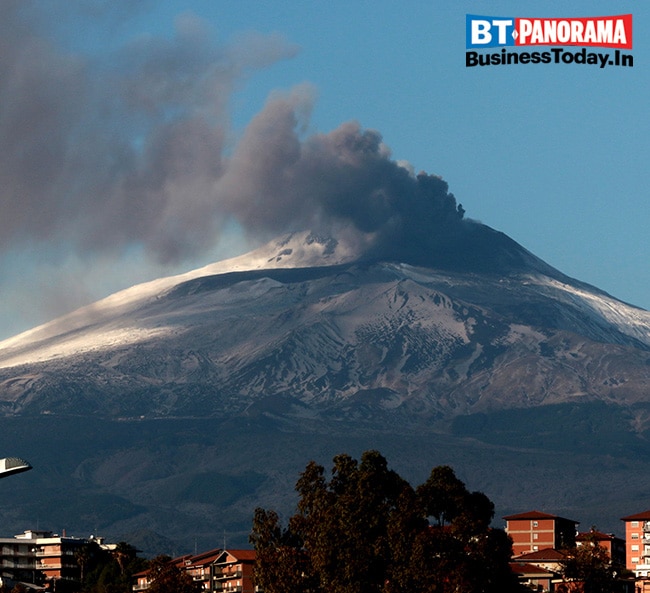 Mt Etna, one of the most active volcanoes, doesn't fail to amaze