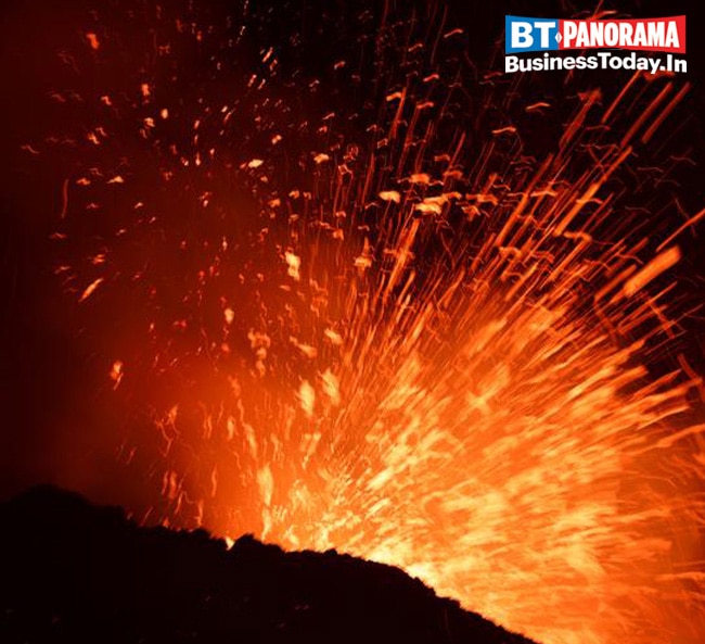 Mt Etna, one of the most active volcanoes, doesn't fail to amaze