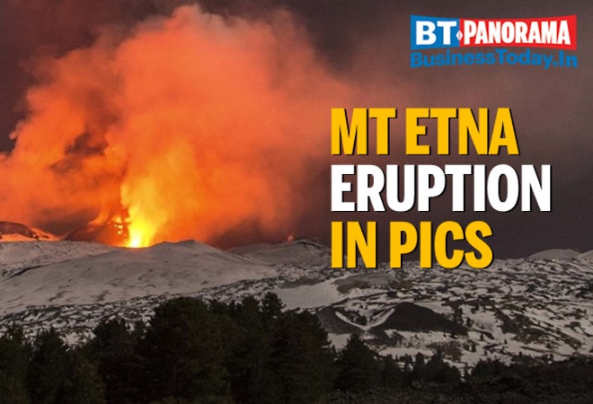 Mt Etna, one of the most active volcanoes, doesn't fail to amaze