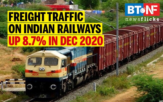 Railways carried 118.3 mn tonnes of freight during Dec 2020 