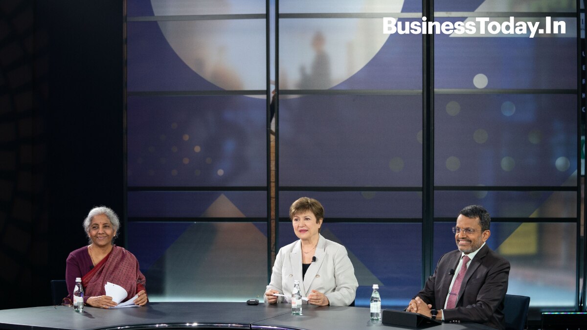 Union Finance Minister Nirmala Sitharaman in Washington D.C.