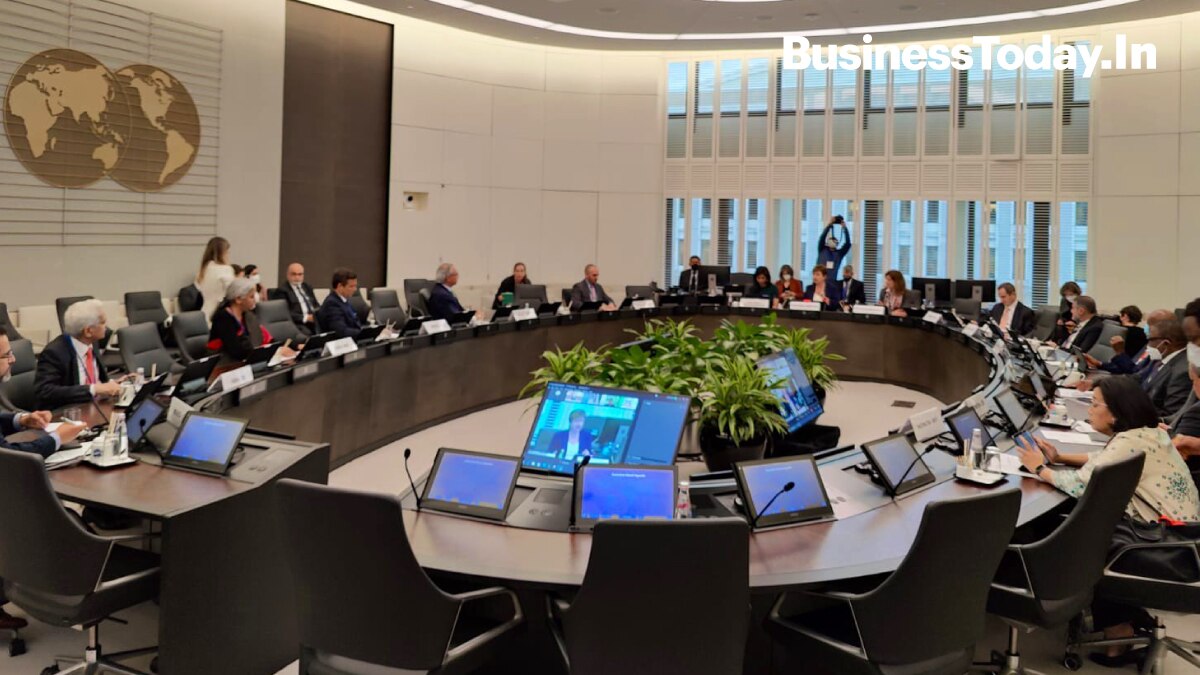 Union Finance Minister Nirmala Sitharaman in Washington D.C.