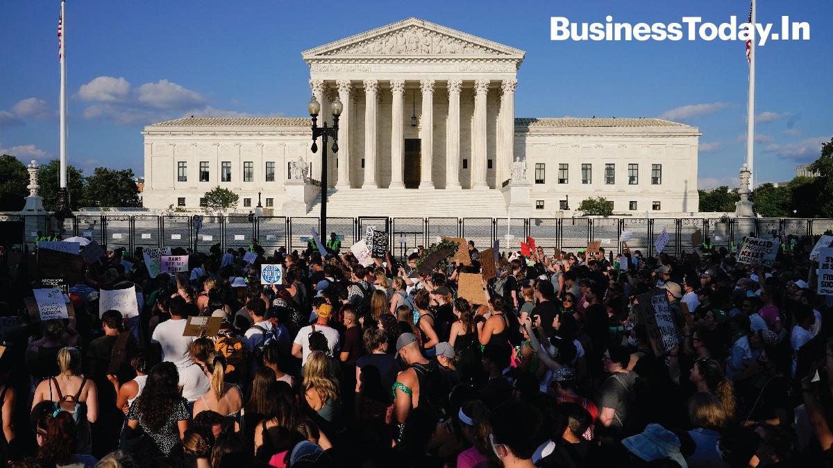 In Pics: Protests for abortion rights swell as US Supreme Court ends Roe v Wade ruling (Photo: AP)