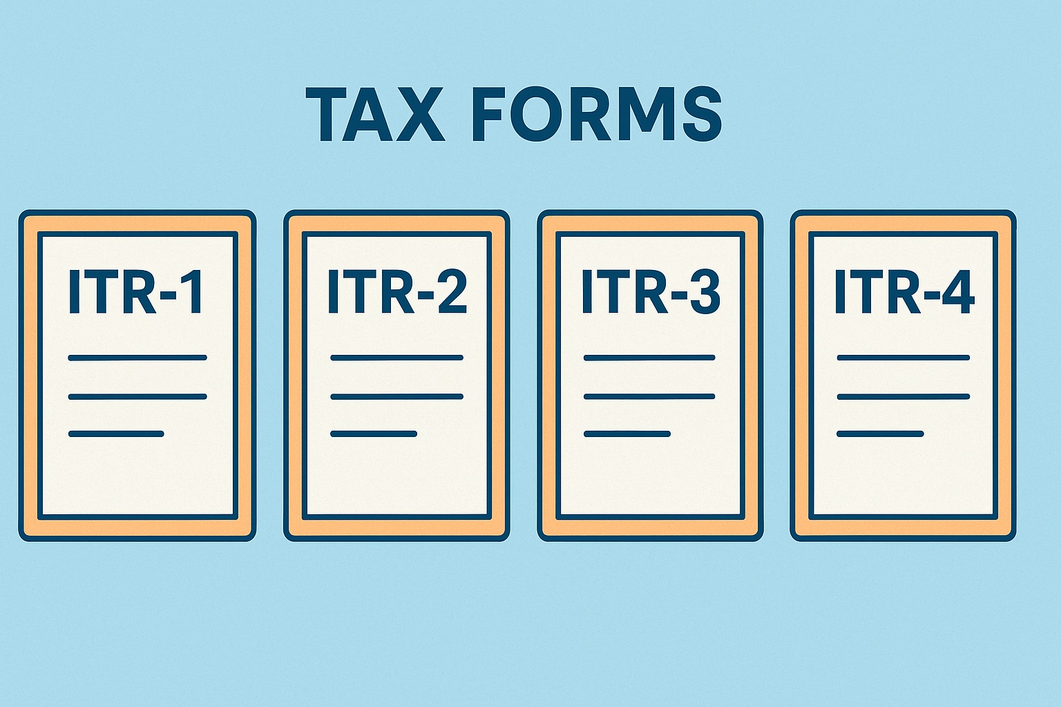 Tax form depending on income