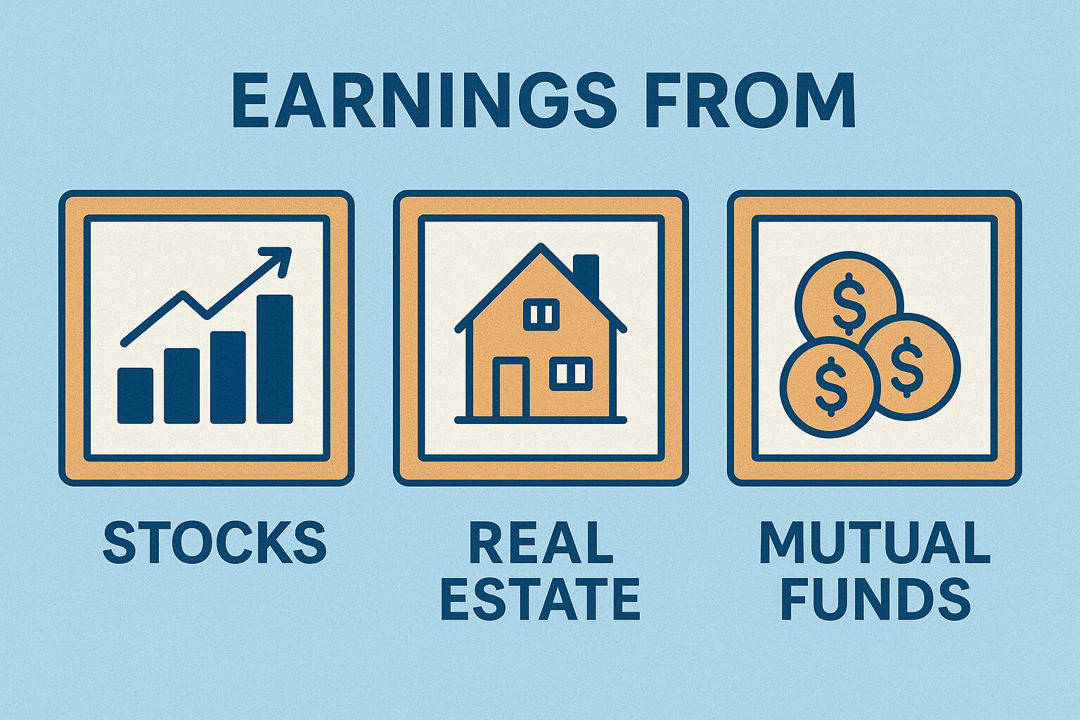 Earnings from stocks, mutual funds