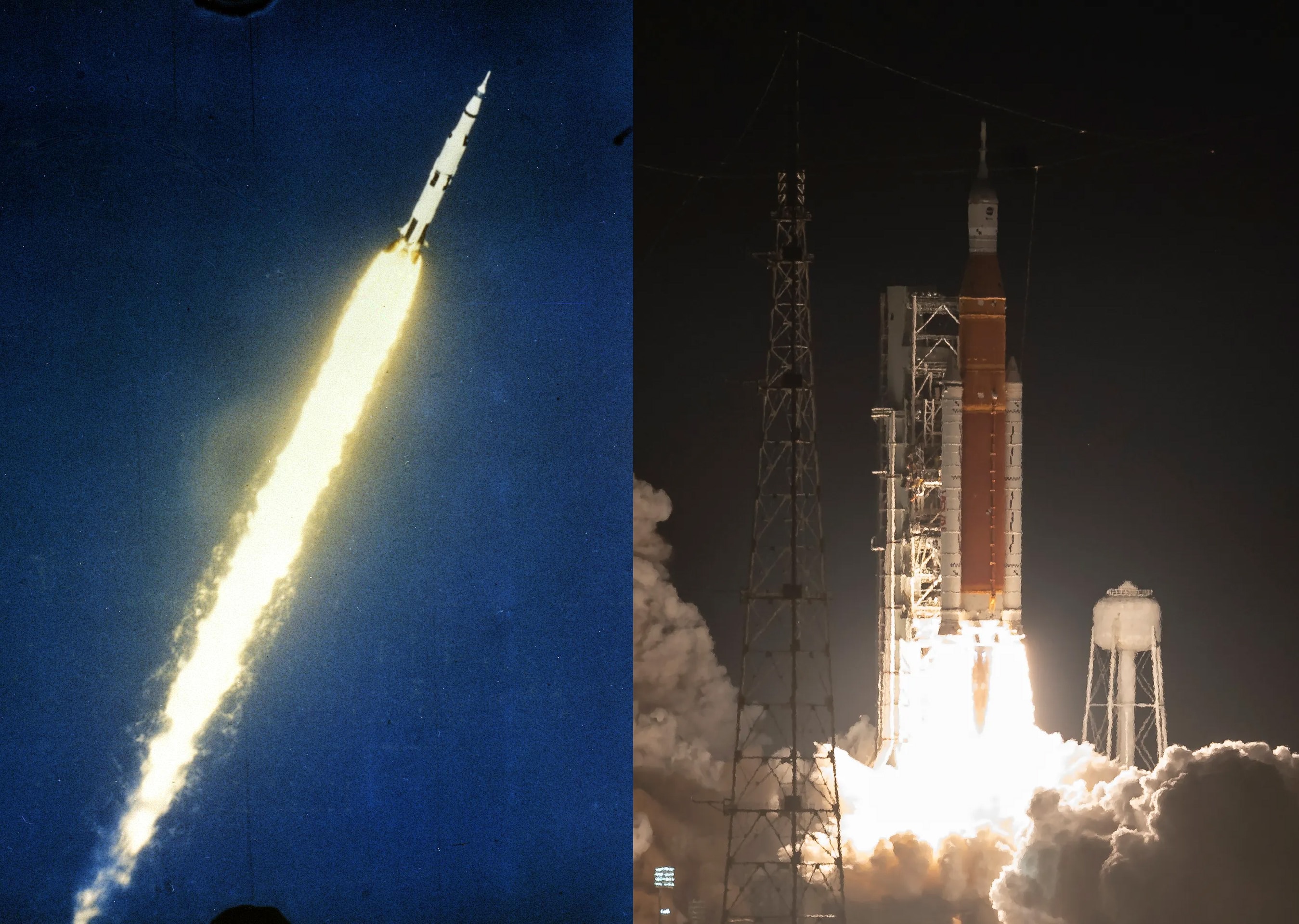 Saturn V vs SLS Rocket Comparison