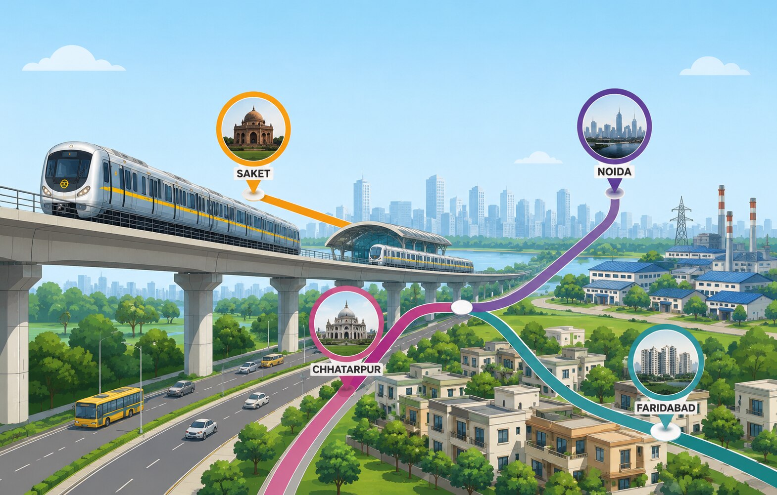 Southeast Delhi Gets A Direct Line