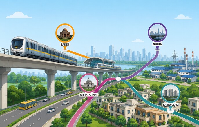 Southeast Delhi Gets A Direct Line Southeast Delhi Gets A Direct Line