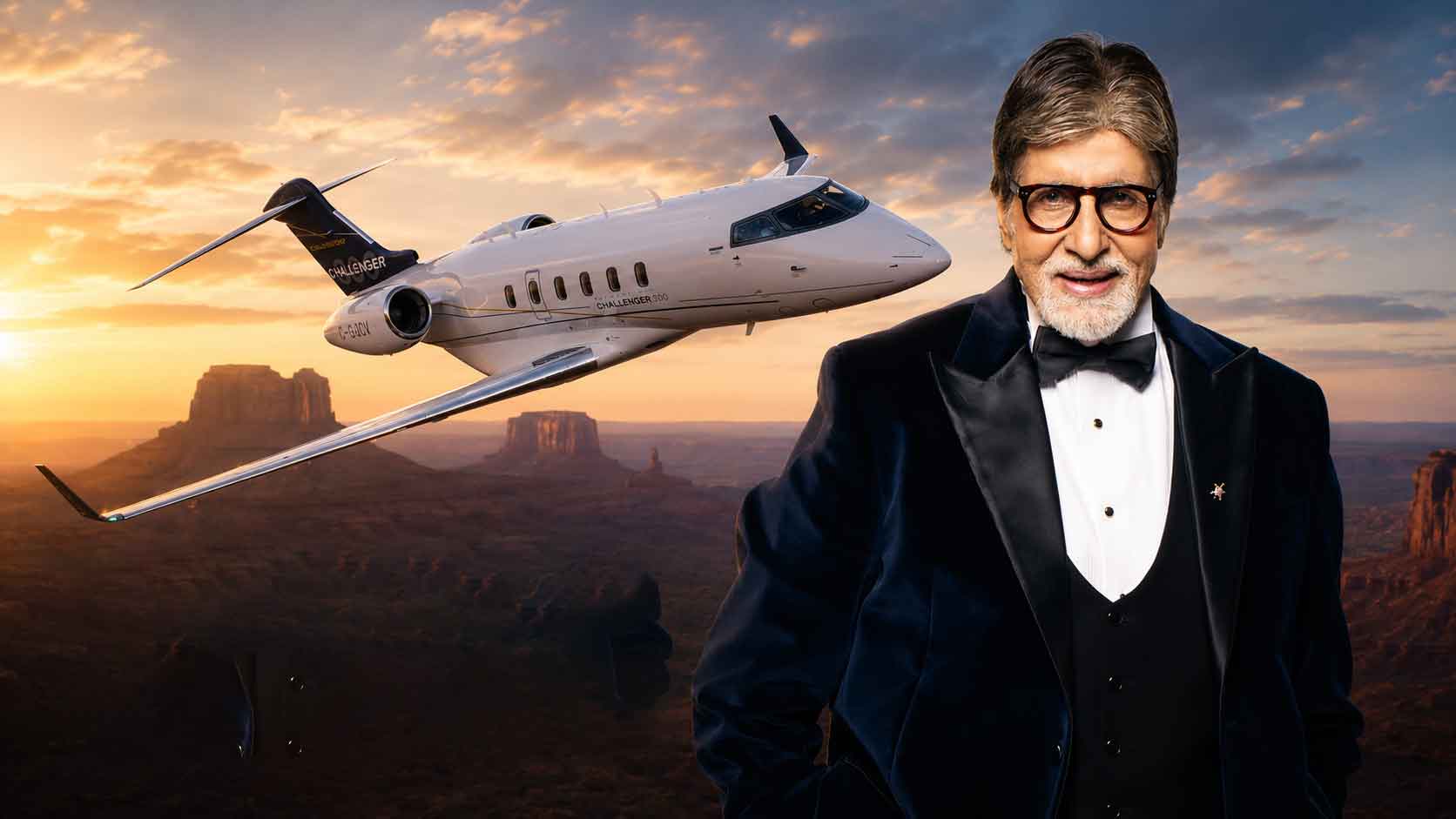 Amitabh Bachchan — Bombardier Challenger 300