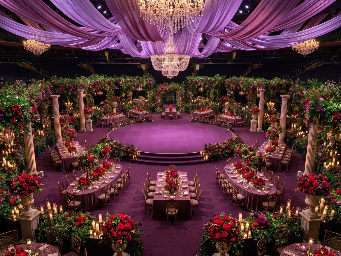 Flowers, Food And Entertainment