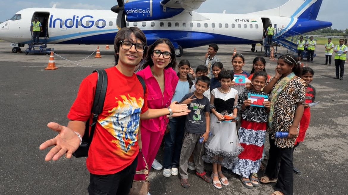 Sourav Joshi booked an entire flight for underprivileged kids — and everyone gets a window seat