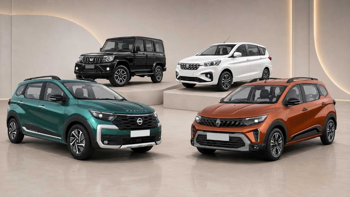 Four Affordable 7-Seater Cars In India Starting Below Rs 9 Lakh: Nissan Gravite, Triber, Bolero And Ertiga Compared