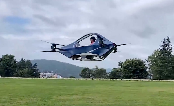 A multicopter powered by electricity A multicopter powered by electricity