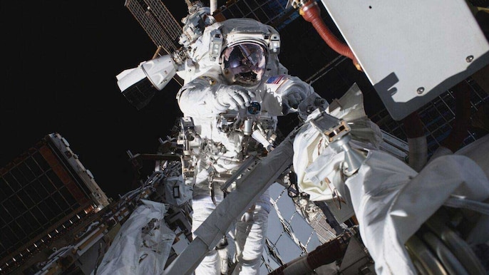 The astronauts will replace a critical antenna The astronauts will replace a critical antenna