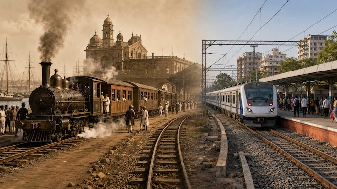 A short contrast with India’s first passenger train A short contrast with India’s first passenger train