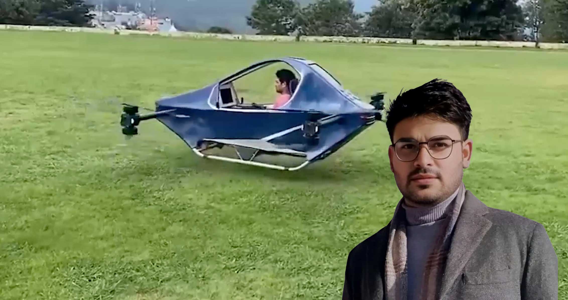Almora innovator tests an electric flying vehicle