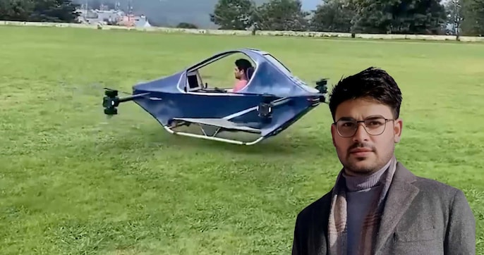 Almora innovator tests an electric flying vehicle Almora innovator tests an electric flying vehicle