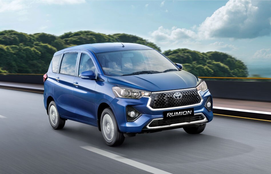 Toyota Rumion — seven seats and an official 26.11 km/kg CNG claim
