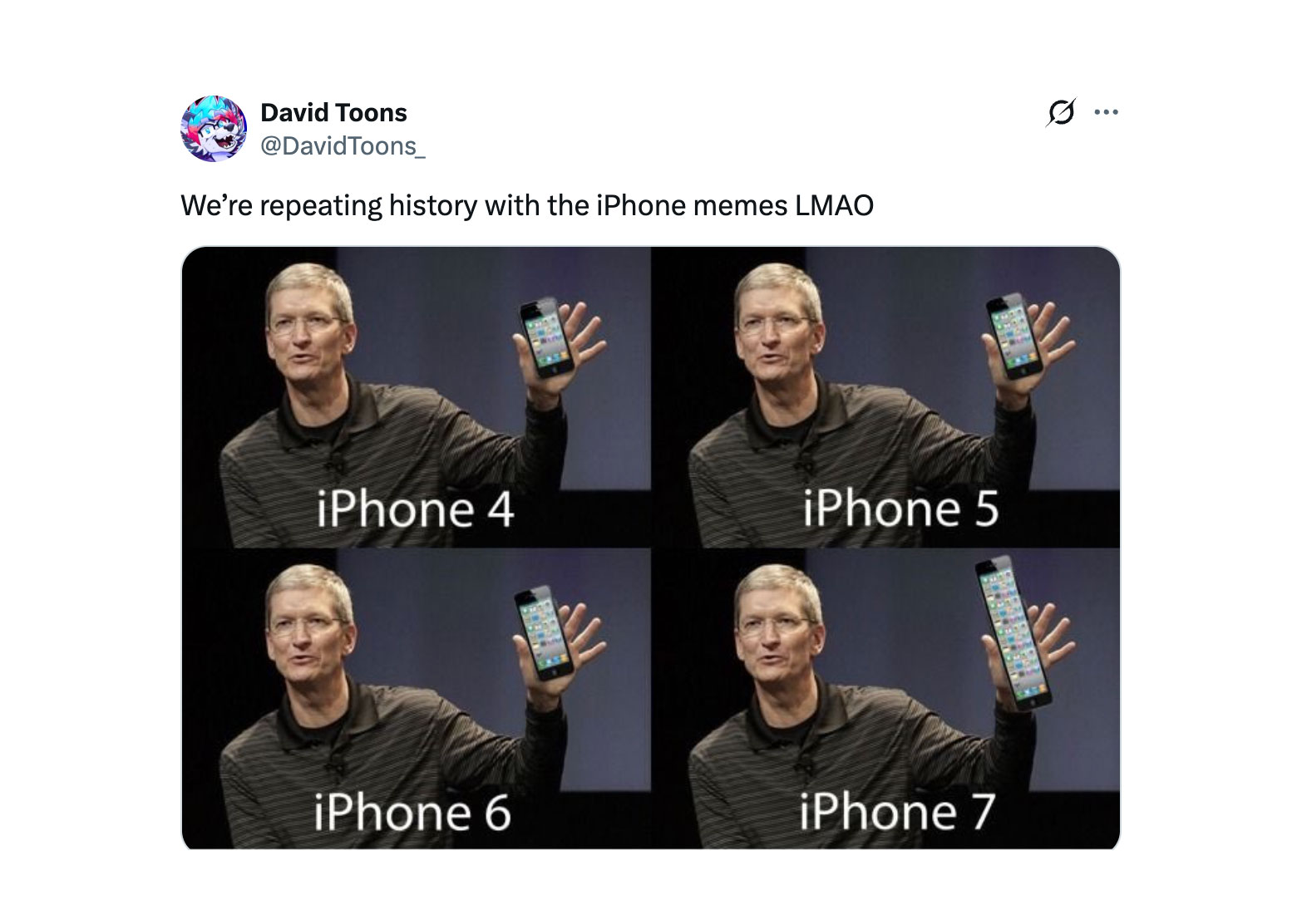 The foldable iPhone sends users back through Apple’s meme history