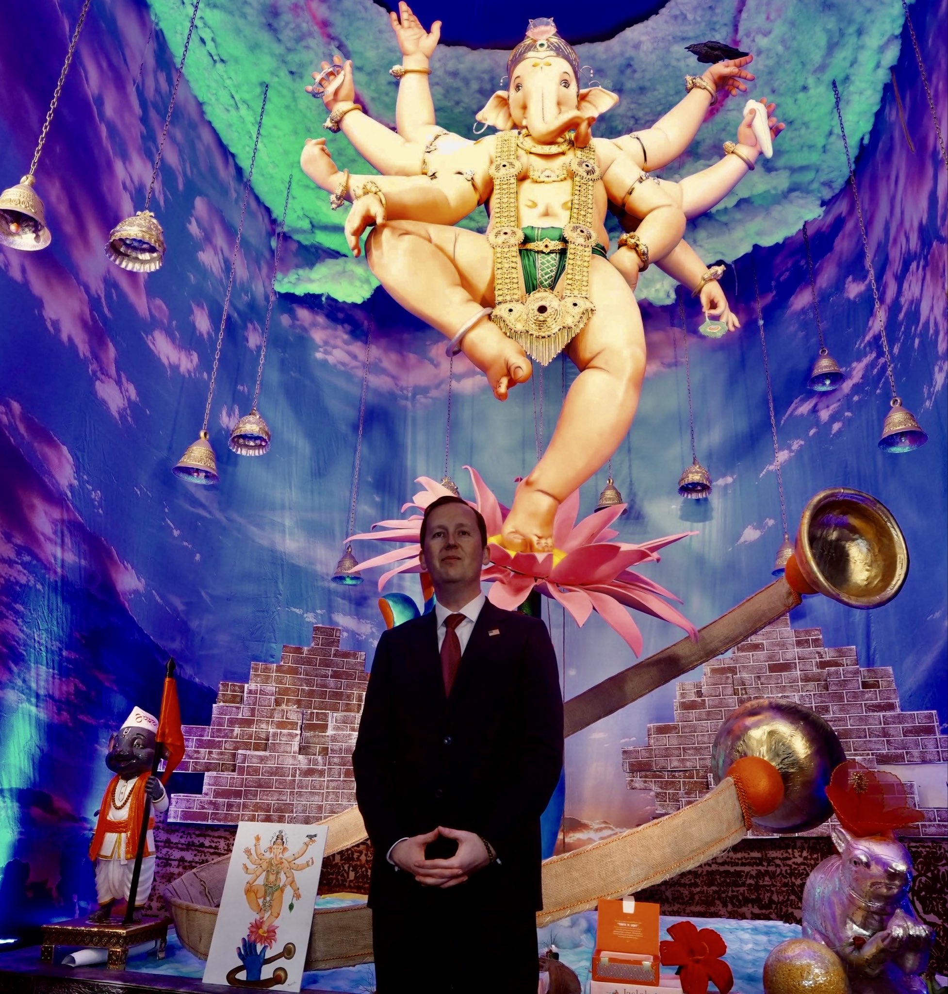 Sergio Gor arrived at Antilia for Ganpati darshan
