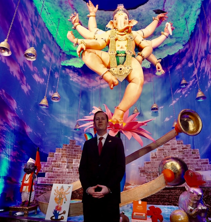 Sergio Gor arrived at Antilia for Ganpati darshan Sergio Gor arrived at Antilia for Ganpati darshan