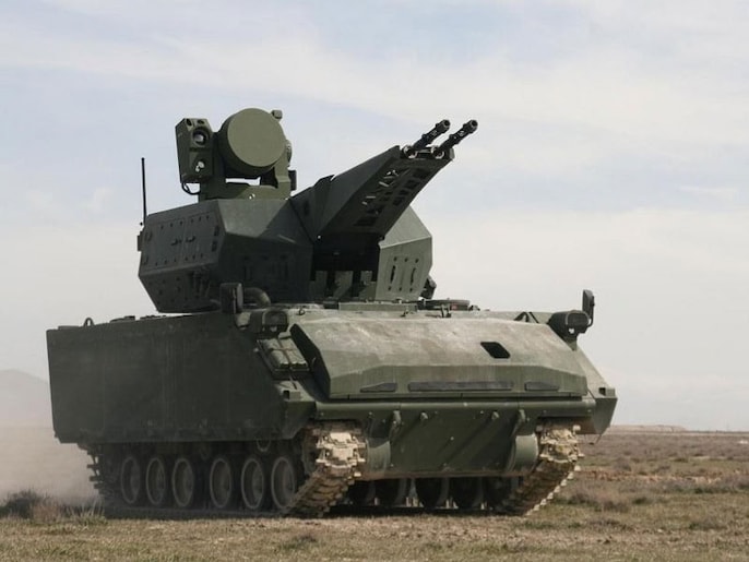 KORKUT uses twin 35mm guns for close-in protection KORKUT uses twin 35mm guns for close-in protection