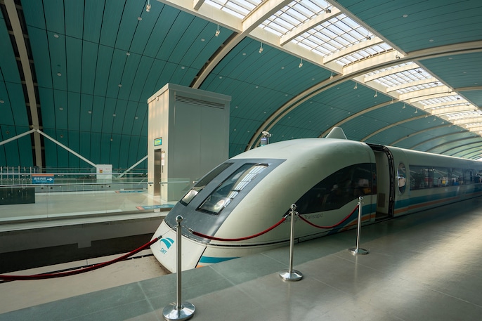 Maglev removes wheel-on-rail contact, but it still needs a dedicated guideway Maglev removes wheel-on-rail contact, but it still needs a dedicated guideway