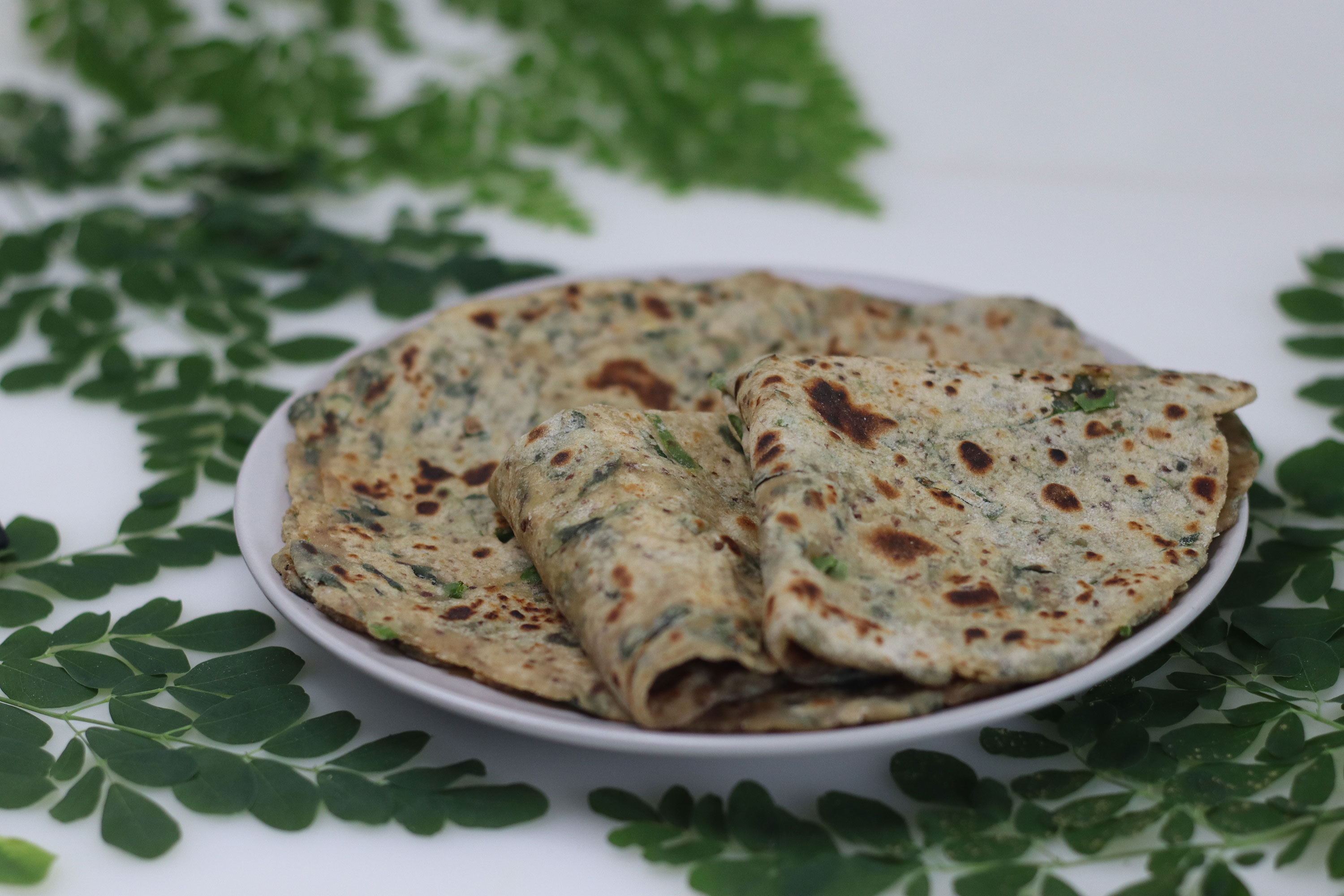 Moringa paratha reportedly appears once or twice a week