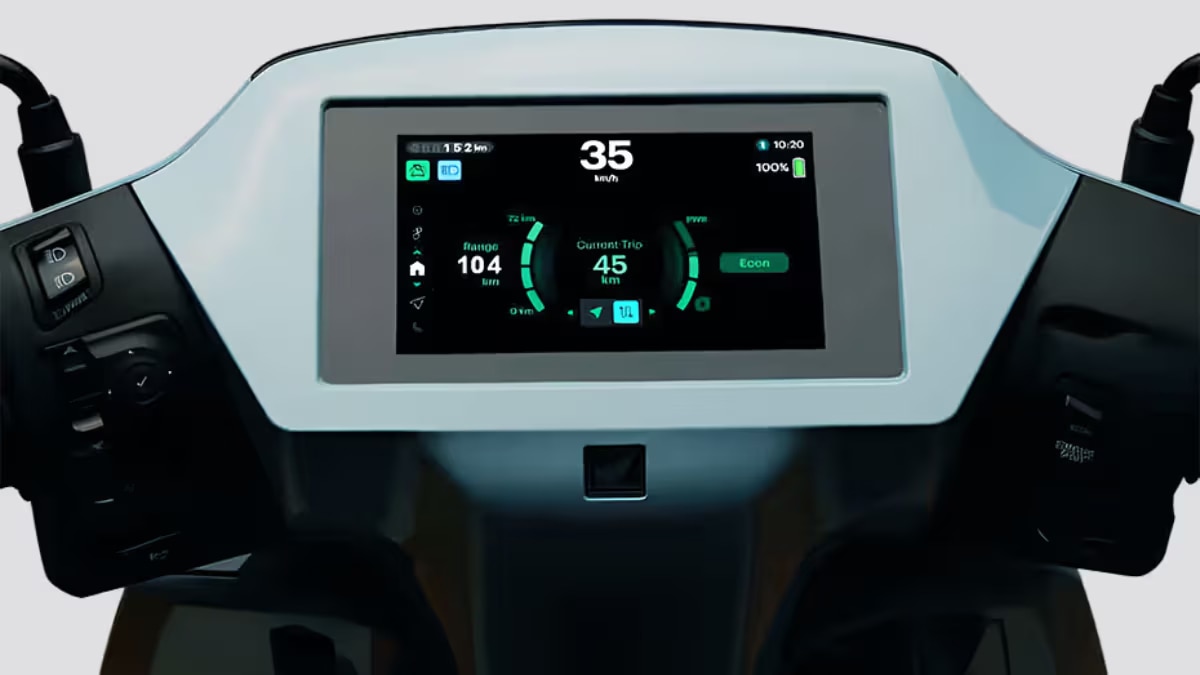 A 5-inch TFT adds navigation, while four colours complete the launch package