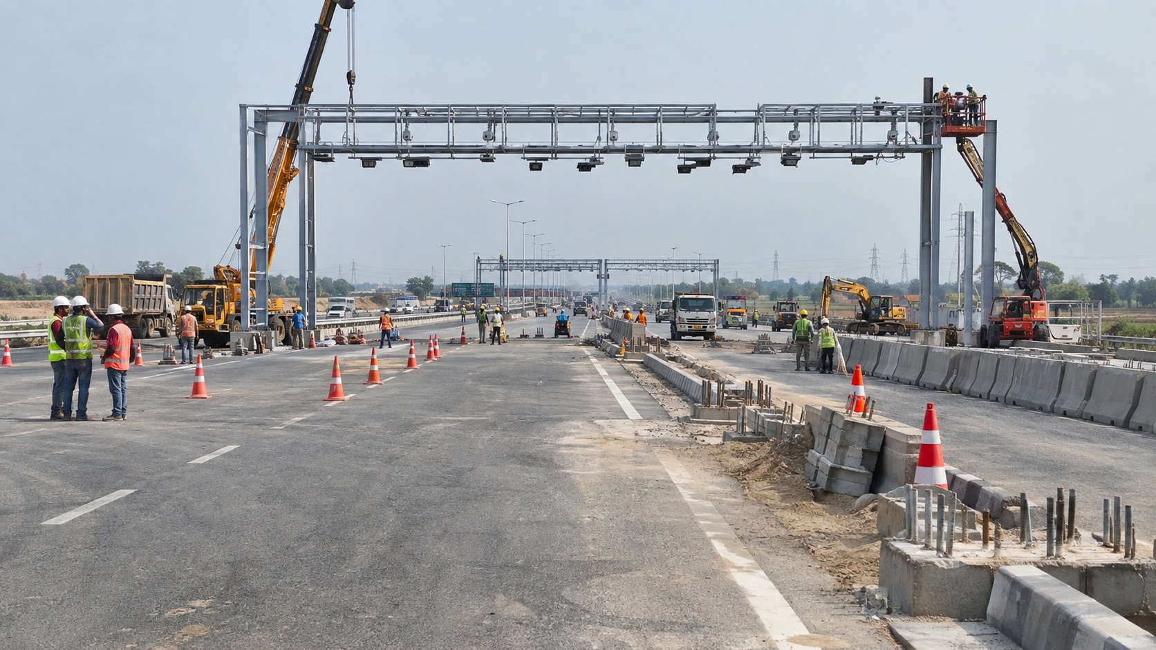 The tolling location is being built at Karauli Bangar