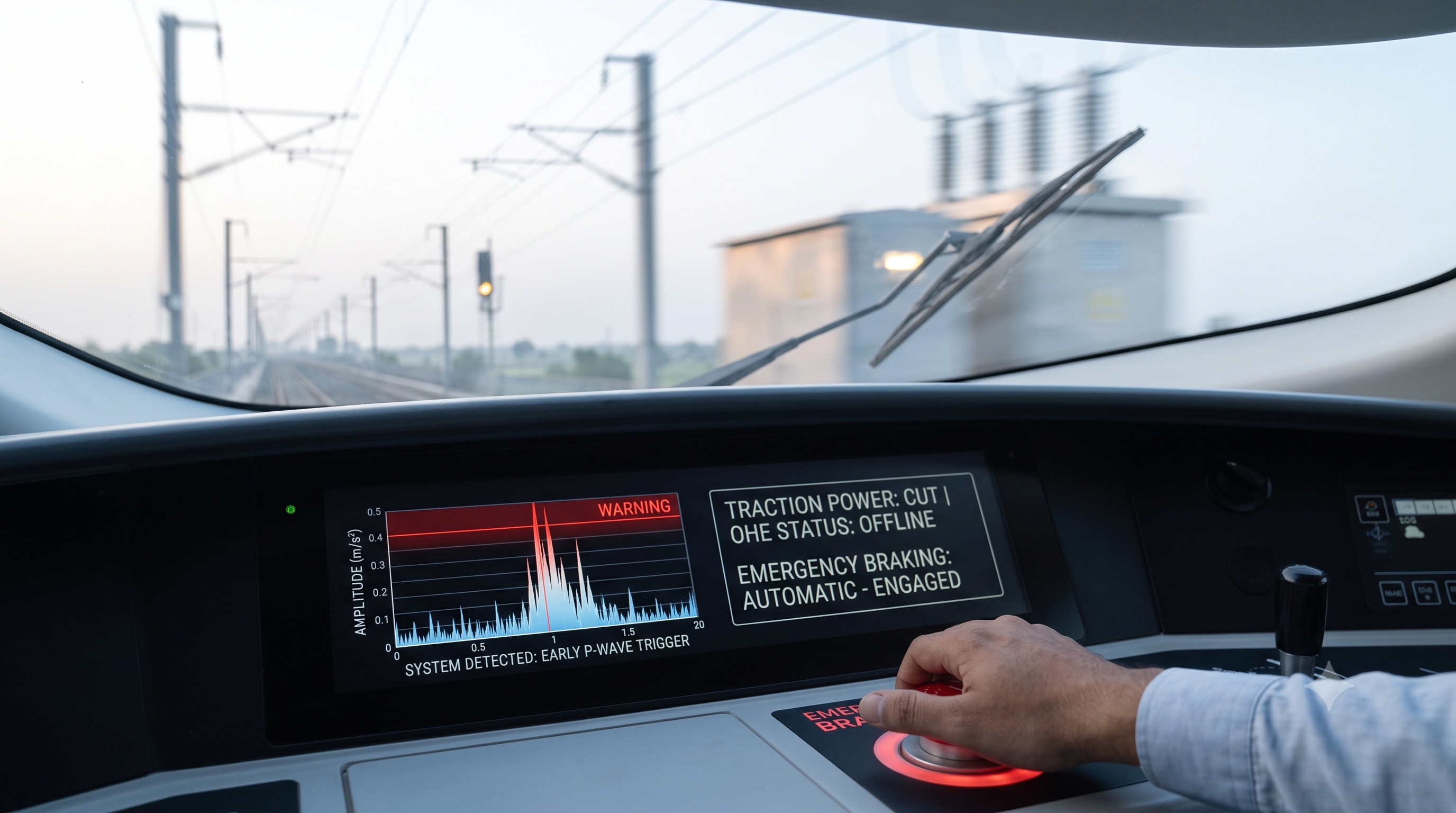 Faster P-waves are the system’s first warning