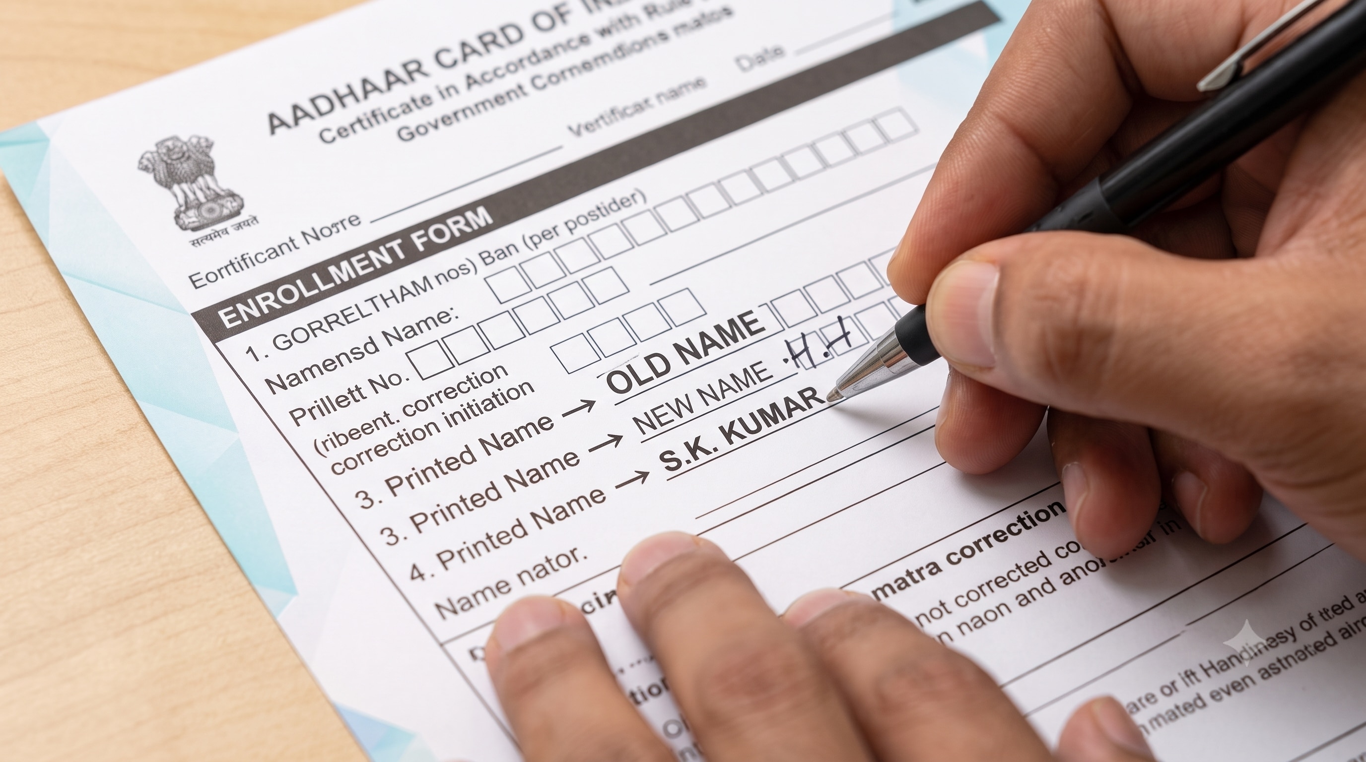 A data-entry mistake has separate affidavits