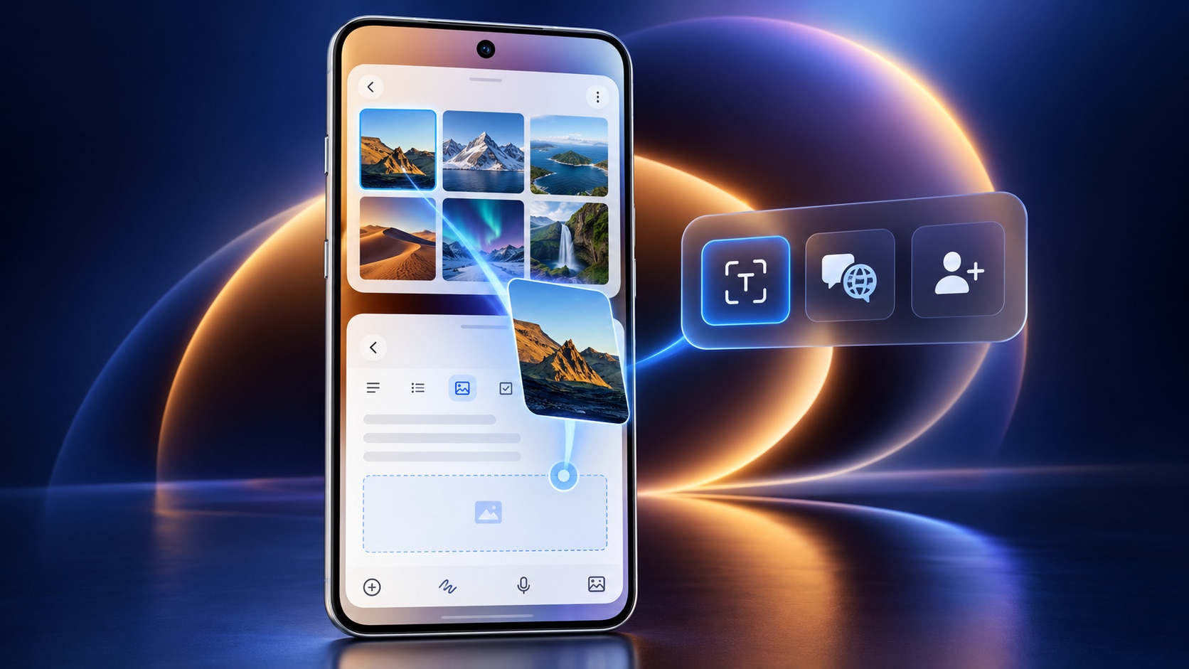 Drag content into another app