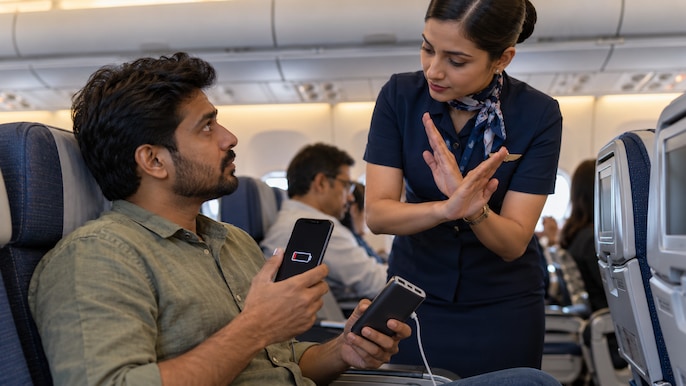 Carrying permission does not include in-flight use Carrying permission does not include in-flight use