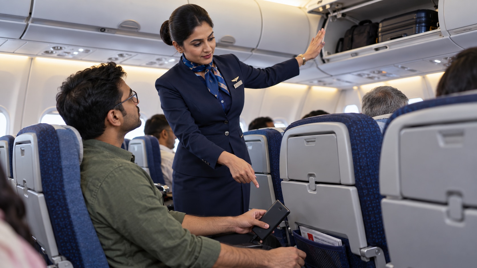 On IndiGo, the overhead bin is the wrong place